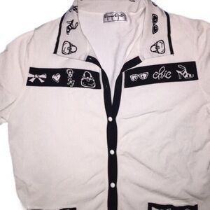 Large Italian Giorgio Grati vintage blouse